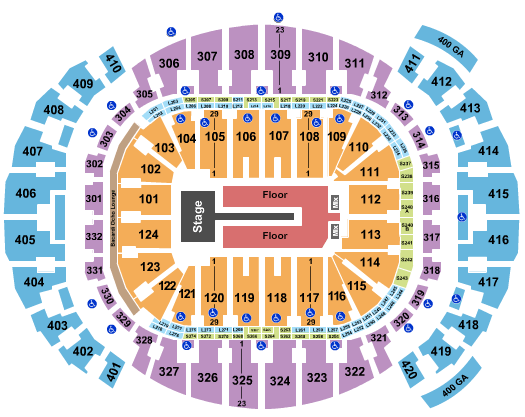 Kaseya Center Florence + The Machine Seating Chart